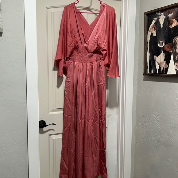 Mustard Seed Pants & Jumpsuits Mustard Seed Satin Jumpsuit Poshmark